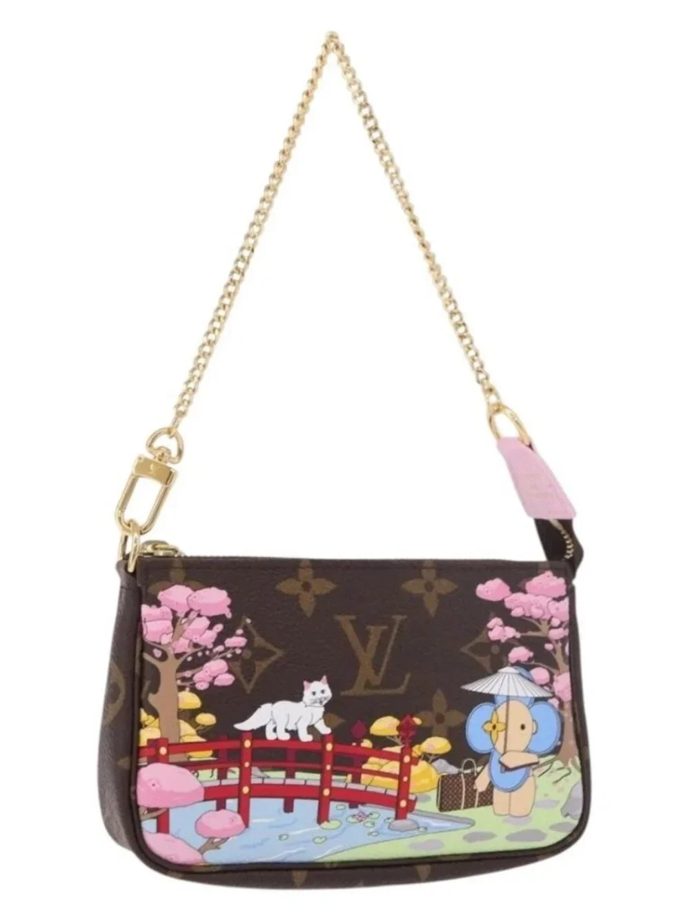 LOUIS VUITTON Vivienne Mini Pochette Accessoires Pouch M45905 LV Auth 189292SM